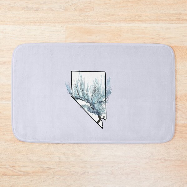 Item preview, Nevada state outline with sage bush designed and sold by girljohnny.