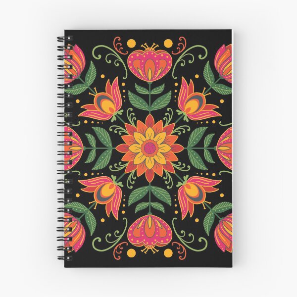 Item preview, Scandinavian Folk Art Flowers I designed and sold by Divyam Chaya Bernstein.