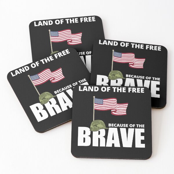 Item preview, Land Of The Free Because Of The Brave, Simple designed and sold by Avishy.