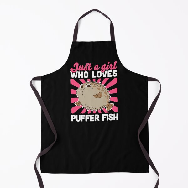 Item preview, Girl the puffer fish loves aquarium fish designed and sold by madgrfx.