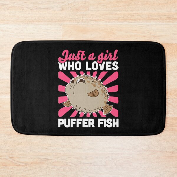 Item preview, Girl the puffer fish loves aquarium fish designed and sold by madgrfx.