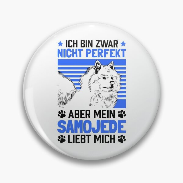 Artikelvorschau, Mein Samojede liebt mich sibirischer Schlittenhund entworfen und verkauft von madgrfx.