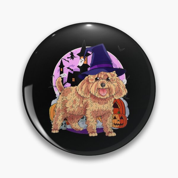 Item preview, Toy Poodle Cute Dog Halloween Witch Pumpkin  designed and sold by jerrie9.