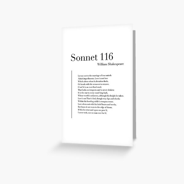 Item preview, Sonnet 116 by William Shakespeare designed and sold by wisemagpie.