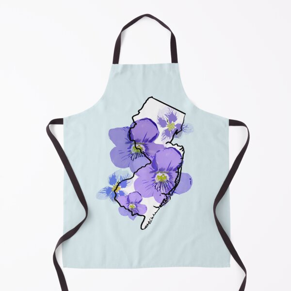 Item preview, New Jersey state outline with the common violet designed and sold by girljohnny.