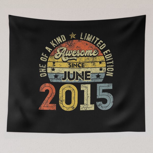 Item preview, Retro June 2015 6th Decorations Bday 6 Years Old Boys Girl  designed and sold by jerrie9.