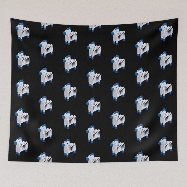 Item preview, Minimalist Blockchain 8 bit Pixel Zebra  designed and sold by ShineEyePirate.