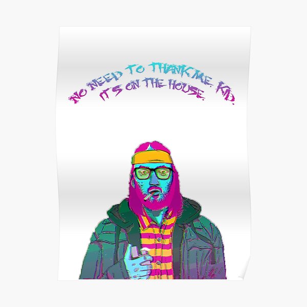 Hotline Miami Beard Art Poster