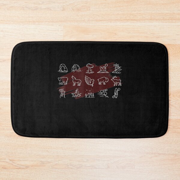 Item preview, 62 National Parks Symbols United States Us Parks Hiking Camp  designed and sold by laurader.