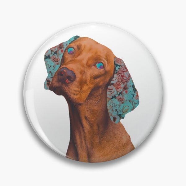 Item preview, Galactic Floral Vizsla Dog designed and sold by Slap-Happy-Co.