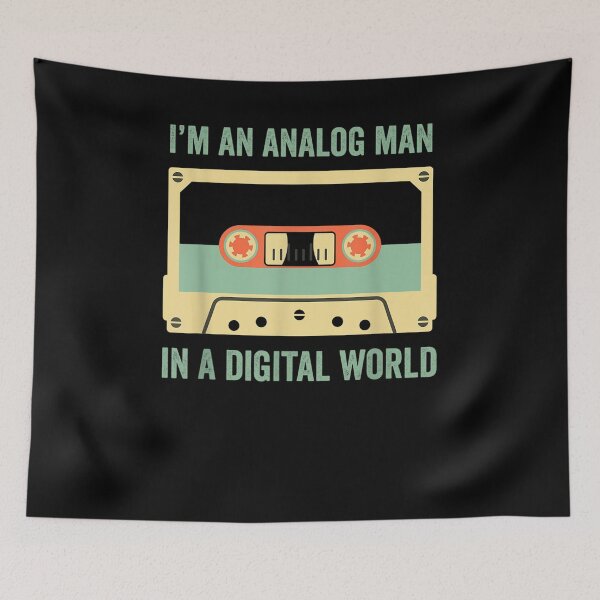 Item preview, I'm An Analog Man In A Digital World Vintage Cassette  designed and sold by jerrie9.