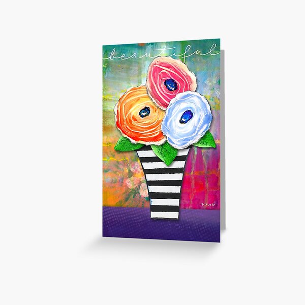 "Beautiful" Original Design by PhillipaheART Greeting Card