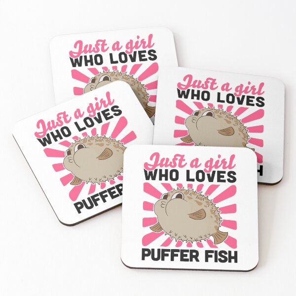 Item preview, Girl the puffer fish loves aquarium fish designed and sold by madgrfx.