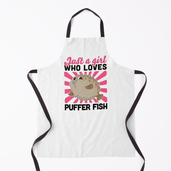Item preview, Girl the puffer fish loves aquarium fish designed and sold by madgrfx.