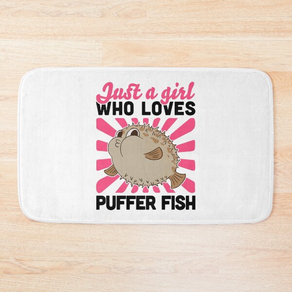 Item preview, Girl the puffer fish loves aquarium fish designed and sold by madgrfx.