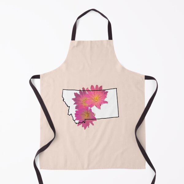 Item preview, Montana state outline with bitterroot flower designed and sold by girljohnny.