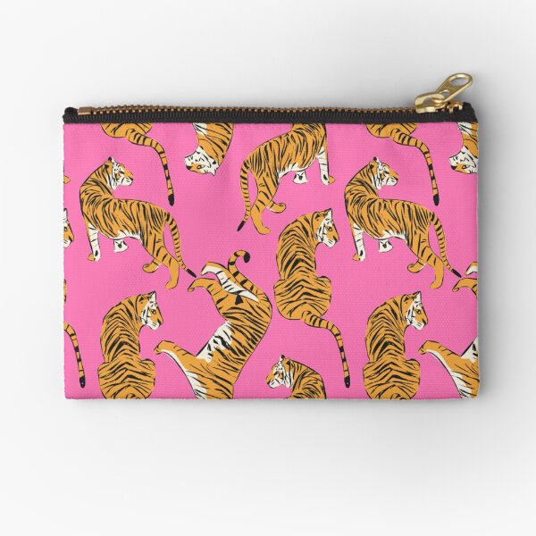Item preview, Pink Tiger Repeating Print- Preppy Modern Contemporary designed and sold by PeriodicLabel.