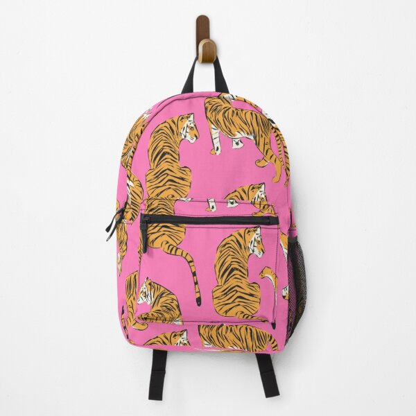 Item preview, Pink Tiger Repeating Print- Preppy Modern Contemporary designed and sold by PeriodicLabel.