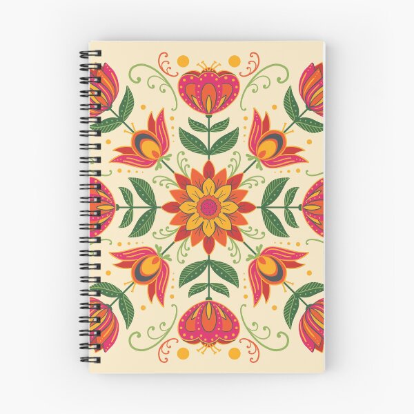 Item preview, Scandinavian Folk Art Flowers II designed and sold by Divyam Chaya Bernstein.