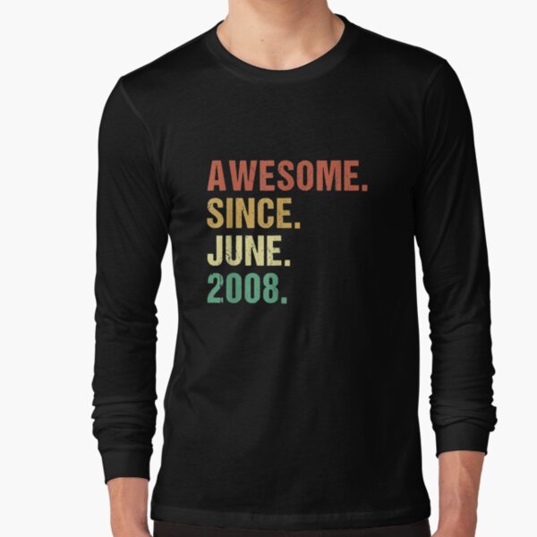 BHTHUI Awesome Since 2008 12th Birthday Im A October Girl 2008 T-Shirt Women