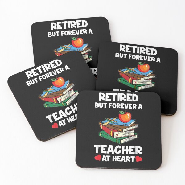Item preview, Retired But Forever A Teacher At Heart Teacher Retirement  designed and sold by jerrie9.