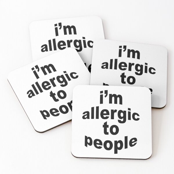 Item preview, i'm allergic to people designed and sold by punke designs.