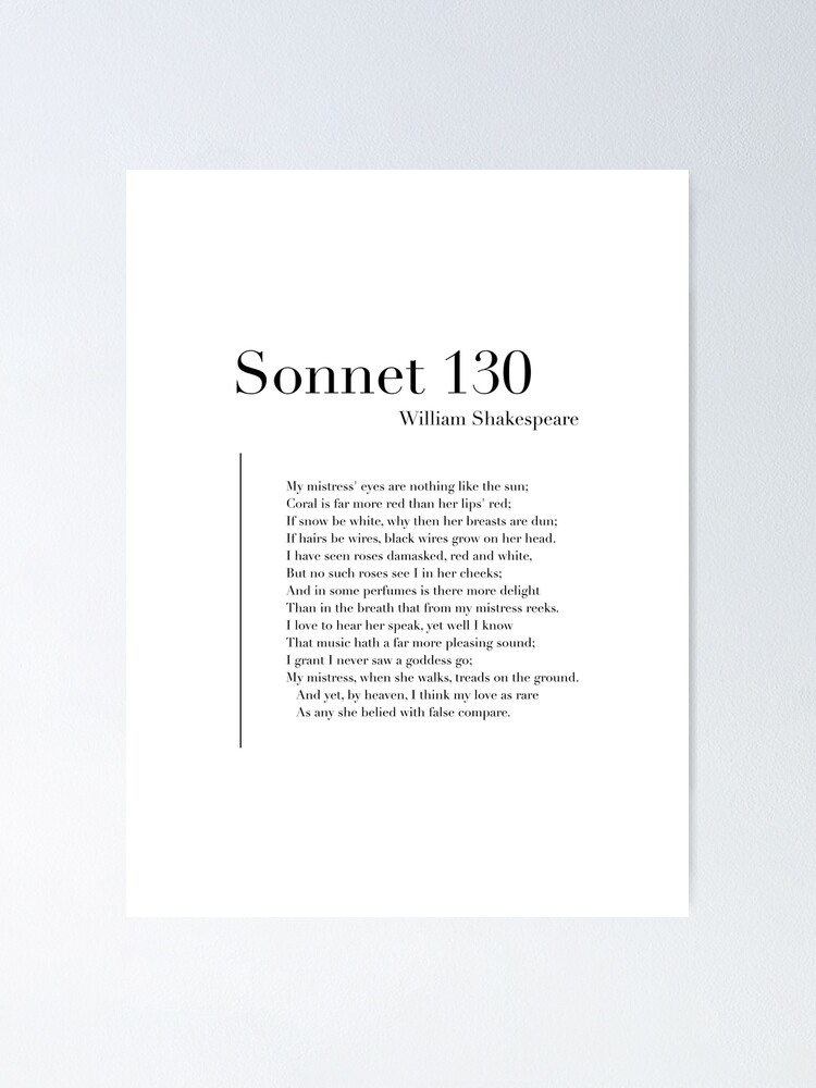 Shakespeare sonnet 130