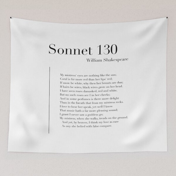 Item preview, Sonnet 130 by William Shakespeare designed and sold by wisemagpie.