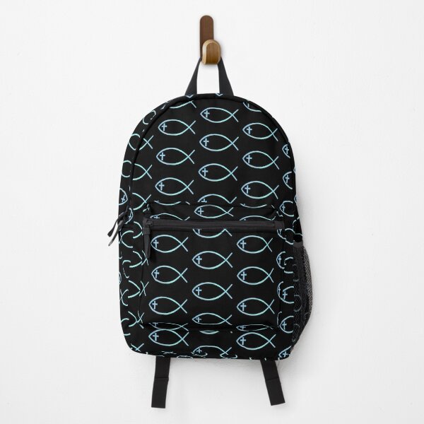 Ichthys - Jesus Fish Cross Backpack