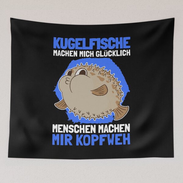 Item preview, Puffer fish make you happy aquarium fish saying designed and sold by madgrfx.