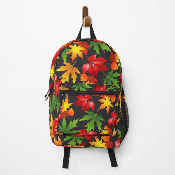 Item preview, PATTERN FALLING AUTUMN COLORED RED MAPLE LEAF designed and sold by samArtline.