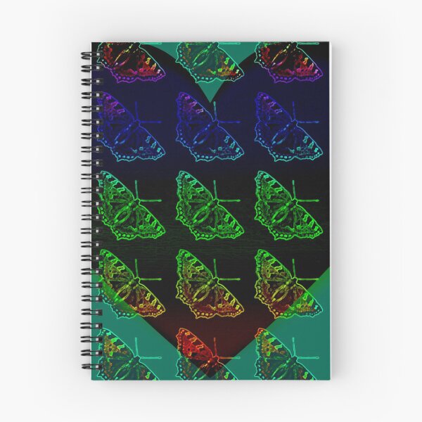 Item preview, Diversity and tolerance: neon rainbow butterflies heart shape green - photo design designed and sold by kikidu21.