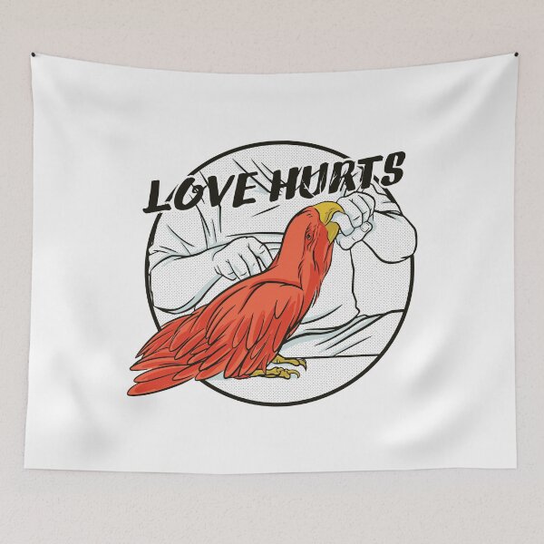 Item preview, Parrot Love Hurts designed and sold by TamGustam.