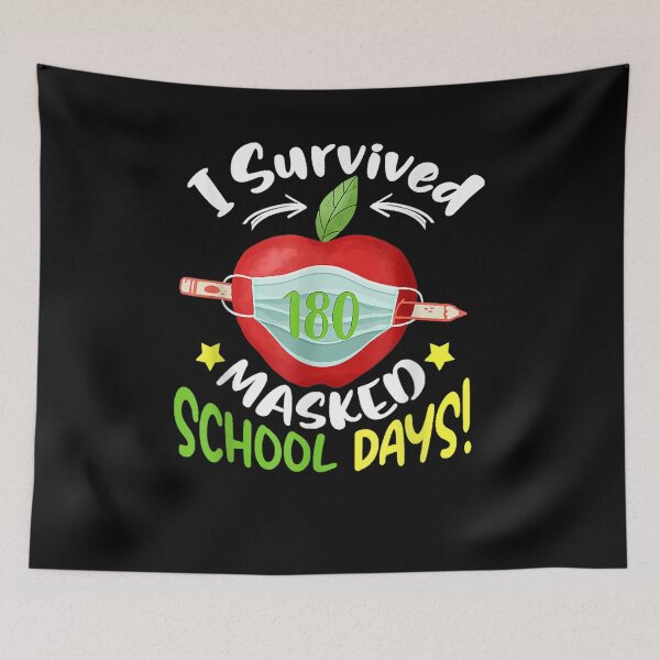 Item preview, I Survived 180 Masked Days End Of School 2020 2021  designed and sold by jerrie9.
