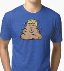 poop donald trump Tri-blend T-Shirt