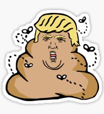 poop donald trump Sticker