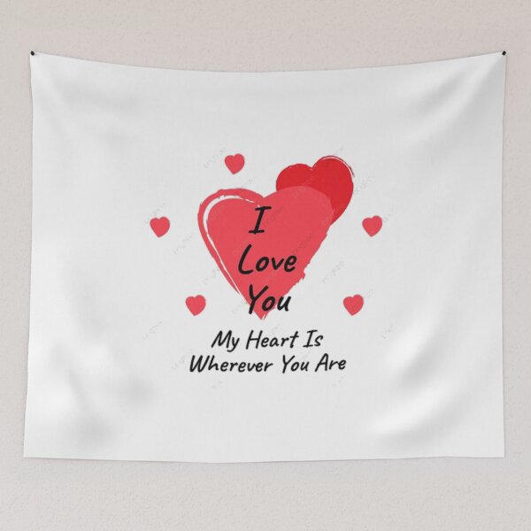 Item preview, I love you my heart  is wherever you are t-shirt  designed and sold by Frangi_Pane_ Magazine.