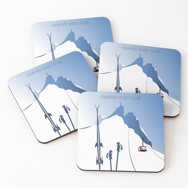 Item preview, Alps poster Chamonix Mont Blanc Aiguille du Midi designed and sold by leewarddesign.
