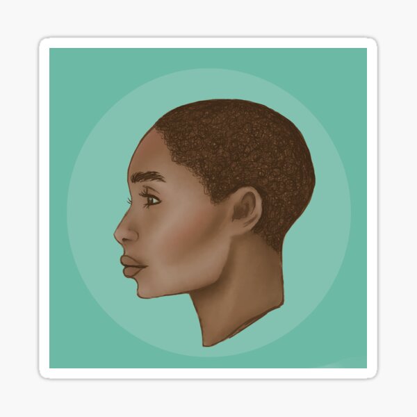 Item preview, Side Profile Short Hair Woman Digital Art designed and sold by EllieJHM.