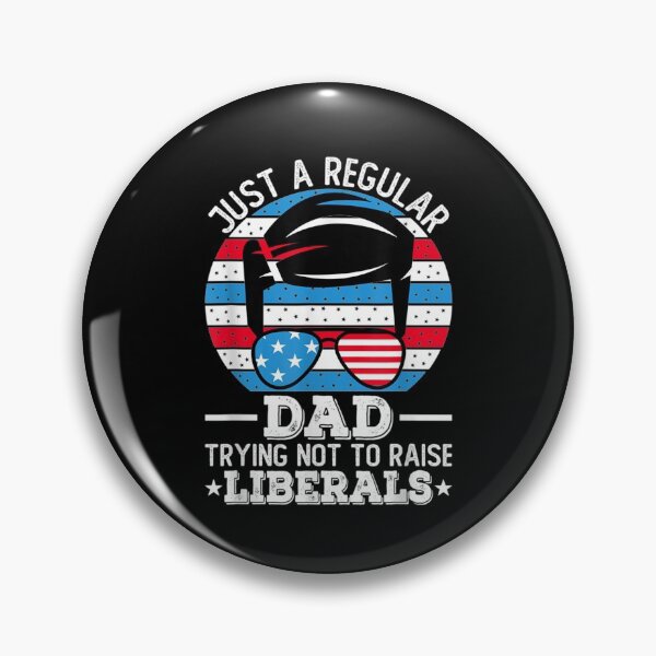 Item preview, Just A Regular Dad Trying Not To Raise Liberals Usa Flag  designed and sold by laurader.