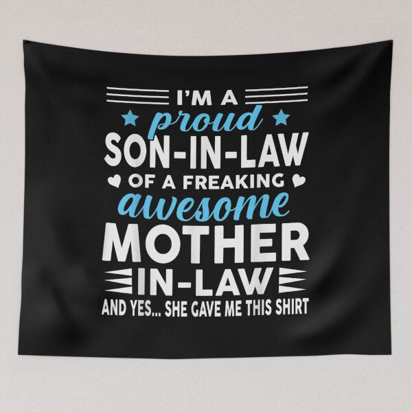 Item preview, I'm A Proud Son In Law Of A Freaking Awesome Mother In Law  designed and sold by jerrie9.
