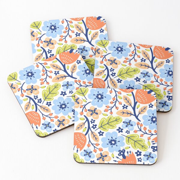 Item preview, Floral Scandinavian Pattern designed and sold by AuraDesigner.