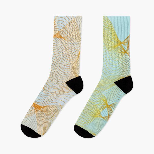 Item preview, Golden waves on ligth blue gradient designed and sold by CutieBlue.