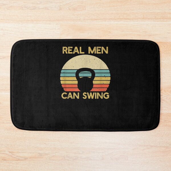 Item preview, Mens Real Men Can Swing Kettlebell Fitness  designed and sold by laurader.