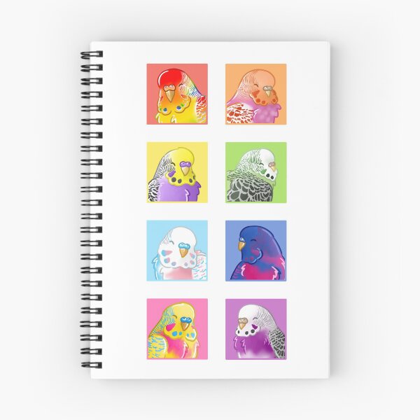 Item preview, Pride Budgies Colour Boxes (Vertical) designed and sold by AdoraBirdArt.