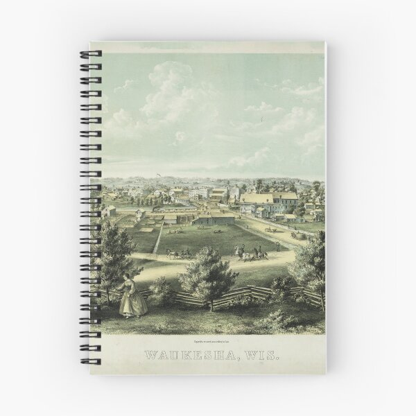 Item preview, Waukesha, Wisconsin (1857) designed and sold by allhistory.