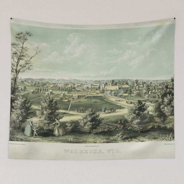 Item preview, Waukesha, Wisconsin (1857) designed and sold by allhistory.