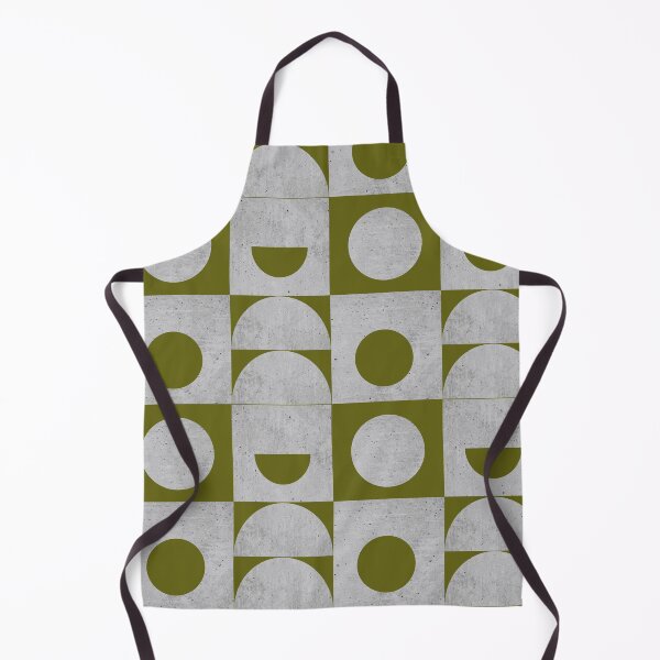 Item preview, Mid-century Concrete Moon Grey and Olive Green designed and sold by QuestingPixel.