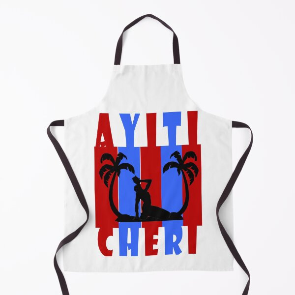 Item preview, Ayiti Cheri Haiti Neg Mawon Palm Trees Vintage Red Blue designed and sold by gigipl7.