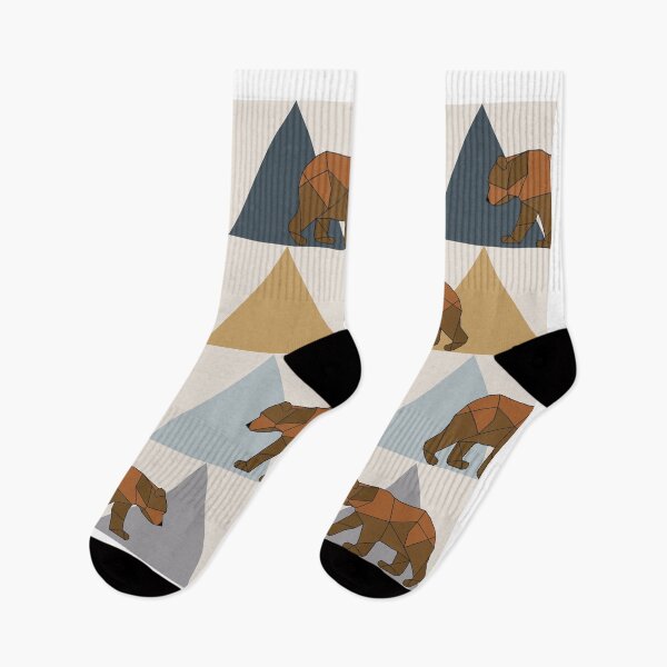 Item preview, Geometric Bears and Mountains designed and sold by Mommyisakeeper.